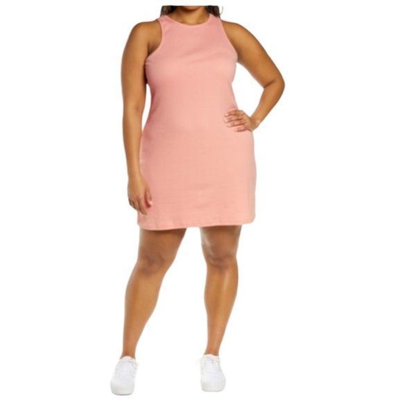 NWOT BP Sleeveless Rib Dress in Pink Pudding (3X)‎ - Picture 11 of 11